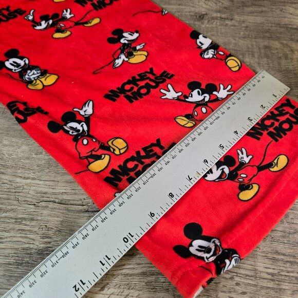 Mickey Mouse Red Super Soft Lounge Pants Size M Elastic Waist Drawstring POCKETS - Picture 11 of 13